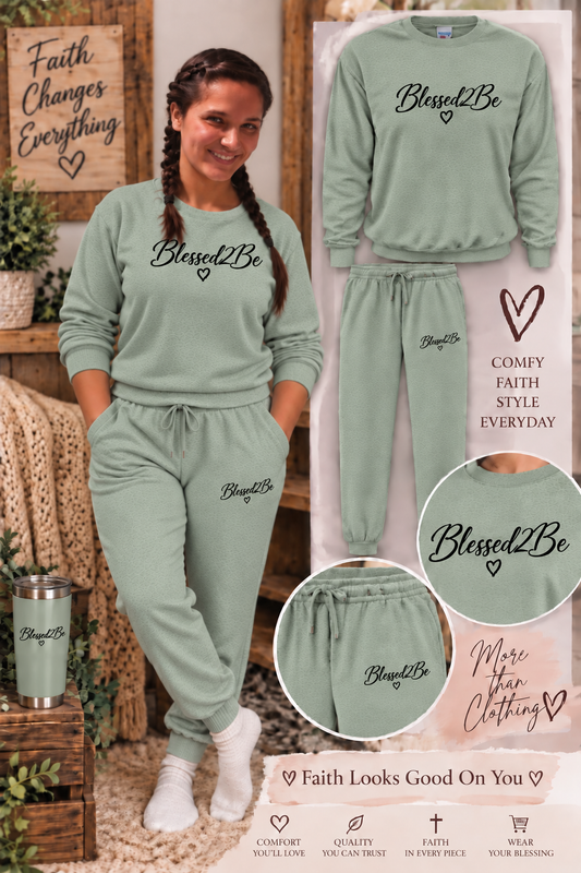 Blessed 2 Be Sweatsuit Sets