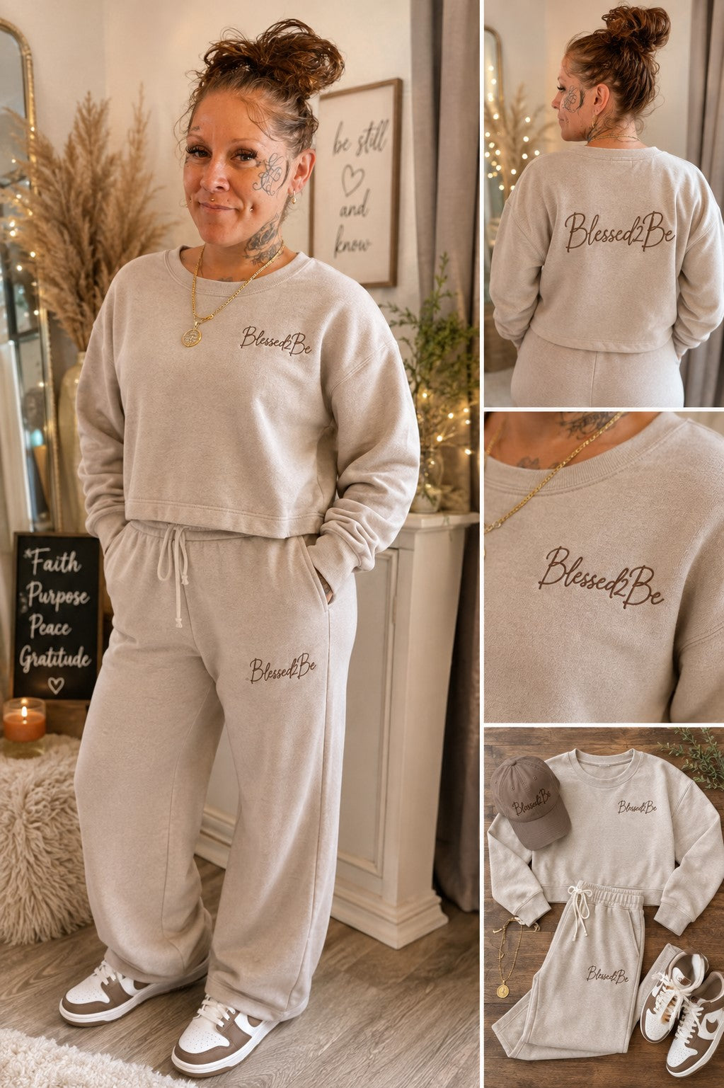 Blessed 2 Be Sweatsuit Sets