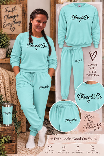 Blessed 2 Be Sweatsuit Sets