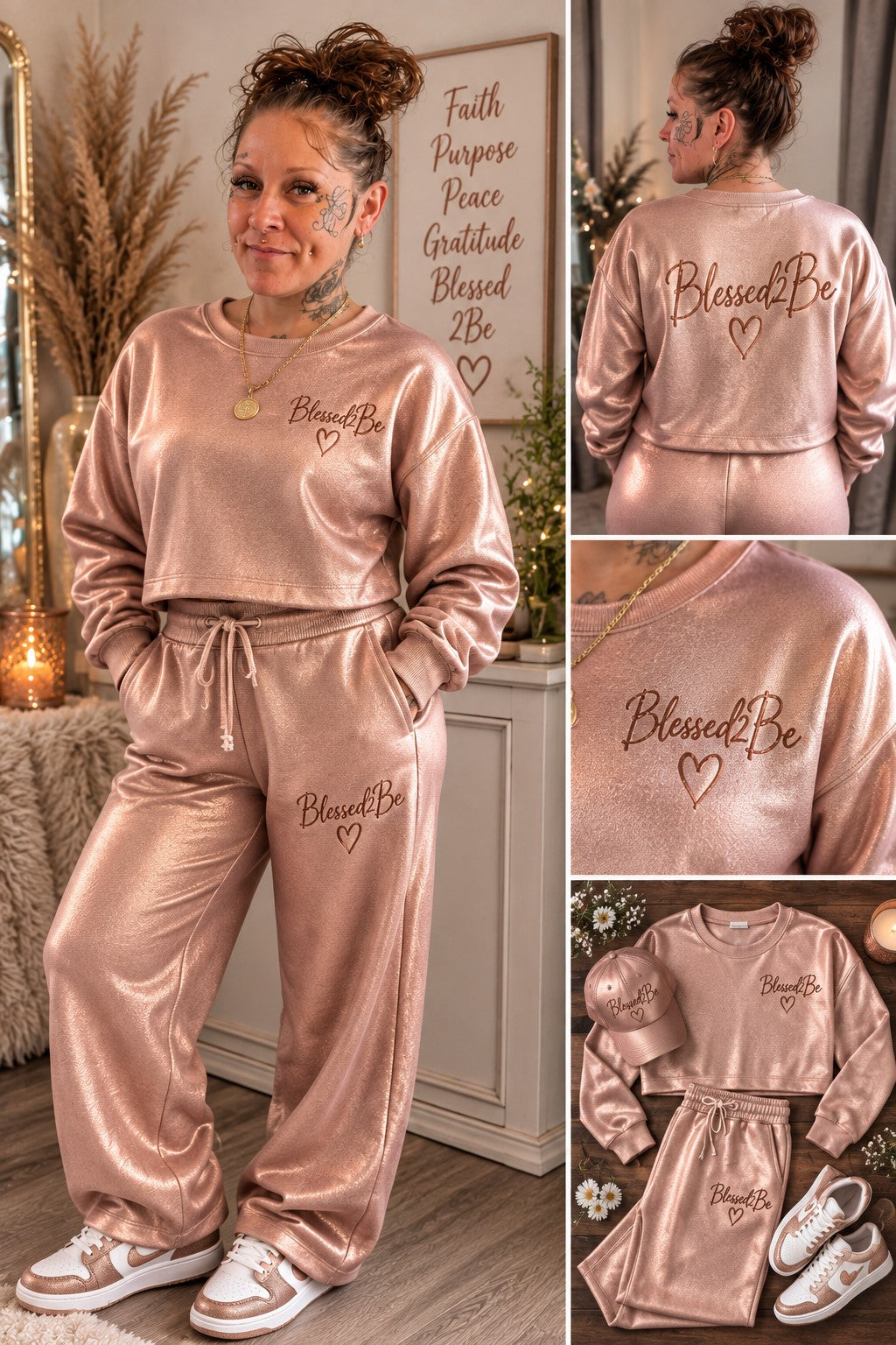 Blessed 2 Be Sweatsuit Sets